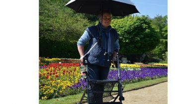 Rollator paraplu basic voor ronde buizen