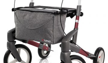 TOPRO Olympos ATR buitenrollator stabiel en comfortabel Medium zilvergrijs