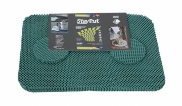 Placemat en onderzetter set - grijs - StayPut