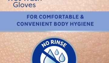 1x Tena Wet Wash Glove Mild Geparfumeerd 5 stuks - (1 verpakking)