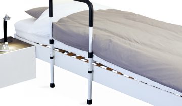 VITILITY steady - Bedsteun - Bedhulpmiddel - Verstelbaar -RVS - Wit/Zwart
