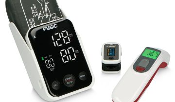 Fysic FCS250 - Gezondheidsmonitoring set voor thuis - Bloeddrukmeter - Saturatiemeter - Infrarood Thermometer