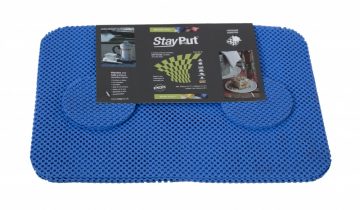 Placemat en onderzetter set - grijs - StayPut