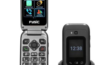 Fysic F25 - Eenvoudige Mobiele Klaptelefoon voor Senioren – 4G Smartphone met SOS Paniekknop – Zwart
