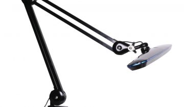 SBR Deluxe - Daglichtlamp Bureaulamp LED - Dimbaar - 3 lichtkleuren – met tafelklem - Zwart