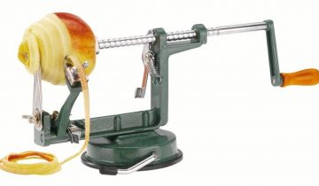 Westmark Appelschiller, met zuignap, 30,5 x 10,5 x 13 cm, roestvrij staal/aluminium, Apfeltraum, groen/zilver, 11442260