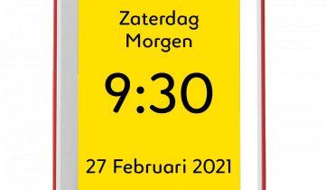 Sprekende kalenderklok van BBrain Zwart