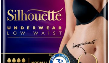 Tena Silhouette Normal Zwart - Lage Taille Medium - 1 pak van 10 stuks