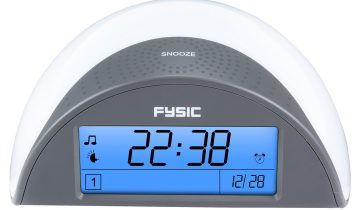 Fysic FC-38 Alarmklok met Dwaaldetector - Dwaaldetectie voorkomt nachtelijk dwalen - Wit