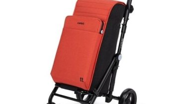 Carlett URBAN Duo LETT430 Cooler Boodschappentrolley - Koelvak - 4 wielen - Opvouwbaar - 36 L - Cherry Rood