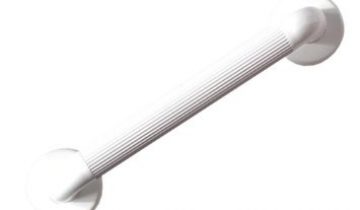 Geribbelde Kunststof Handgreep voor badkamer - 30 cm - Douche Wandbeugel met extra grip