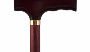 Wandelstok aluminium - zwart