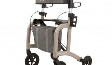Able2 Neptune lichtgewicht rollator voor binnen en buiten champagne