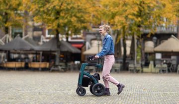 Rollz Motion Performance rollator en rolstoel in 1 voor buiten en oneffen terrein Rollz Motion Performance Jungle Green (SMALL)