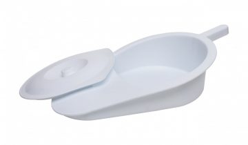 Sundo Bedpan afgeschuind, met handgreep en deksel