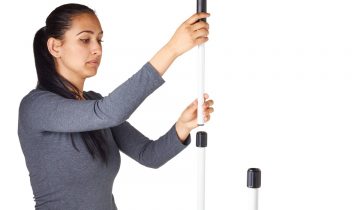 VITILITY steady - Bedsteun - Bedhulpmiddel - Verstelbaar -RVS - Wit/Zwart
