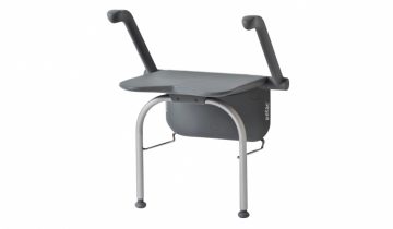 Relax douchezitting - met armsteunen en steunpoten-volcan grey - Etac