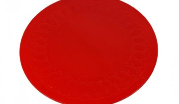 Anti-slip matten rond - 19 cm geel - Able2