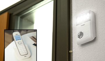 Fysic FD-35 Telefoonbelversterker met extra luide bel en flitslicht - Extra telefoonbel met flitser