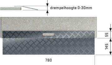 Secucare drempelhulp aluminium