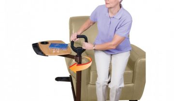 Assist a tray - draaibaar tafeltje | draaibaar tafel met staophulp
