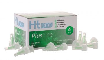 HT One PlusFine Pennaalden 4mm 32G - 100 Stuks - Steriel verpakt - voor Comfortabele en Betrouwbare Insulinetoediening