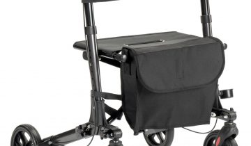 MultiMotion City lichtgewicht rollator compact en dubbel opvouwbaar Antraciet