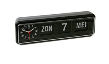 Twemco BQ38 - Klok - Rechthoekig - Kunststof - 7.5x10.5 cm - Zwart
