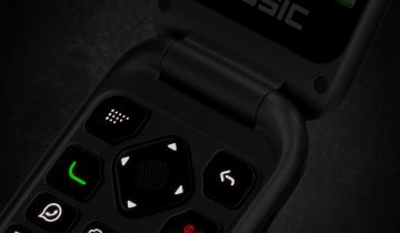 Fysic F25 - Eenvoudige Mobiele Klaptelefoon voor Senioren – 4G Smartphone met SOS Paniekknop – Zwart