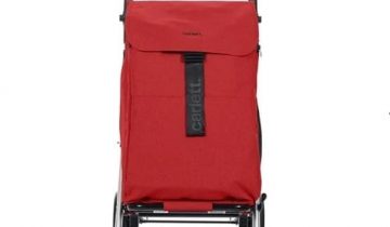 Carlett Classic Family Boodschappentrolley - Tasinhoud 64L - Koelvak 12L - 4 wielen - Lichtgewicht - Opvouwbaar - Rood