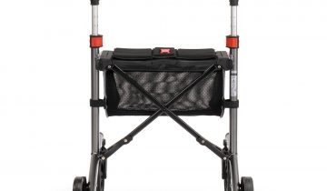 MultiMotion Trollimaster RA60 lichtgewicht rollator stabiel voor binnen en buiten Zithoogte 60 cm - wit