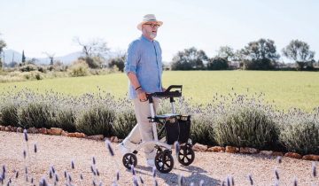 Saljol Rollator Aluminium AR62 Pearl Grey (6,4 kg)