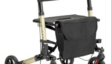 MultiMotion City lichtgewicht rollator compact en dubbel opvouwbaar Antraciet