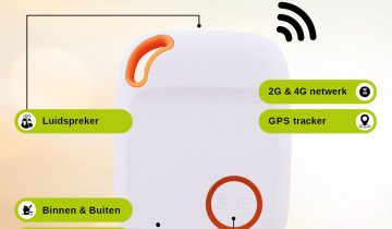 Wuzzi Alert Navi wit - Wuzzi Alert persoonsalarm voor binnen en buiten - Senioren alarm