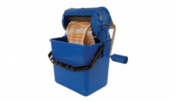 Wringer met emmer - blauw - 5Liter - Uniek hulpmiddel voor het uitwringen van werkdoekjes