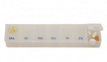 Able2 Pillendoos 1 week transparant blauw EN