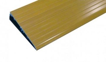 Drempeloploop TR140B - Aluminium met houtkleur - Geschikt voor Hoogte tot 3 cm - Ter vervanging van drempel