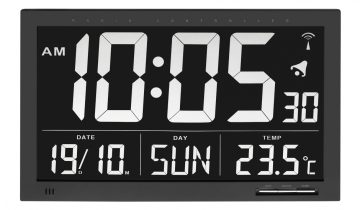 Comforthulpmiddelen Radiografische klok met temperatuur XL