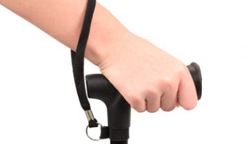 VITILITY Polsband voor Wandelstok - Zwart - 10 cm
