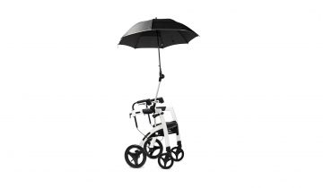 Rollz Motion² Small mat zwart rollator en rolstoel in 1