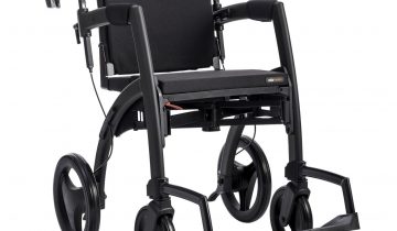 Rollz Motion² Small mat zwart rollator en rolstoel in 1