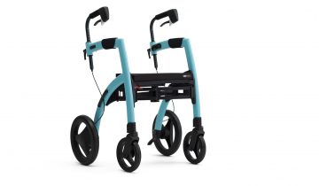 Rollz Motion² Small mat zwart rollator en rolstoel in 1