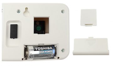 Twemco BQ38 - Klok - Rechthoekig - Kunststof - 7.5x10.5 cm - Zwart