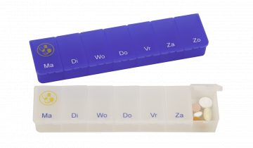 Able2 Pillendoos 1 week transparant blauw EN