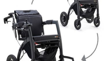 Rollz Motion Electric opvouwbare 3-in-1 rollator, transportstoel en elektrische rolstoel met joystickbesturing