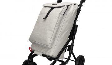 Beagles Shop & Go Boodschappen trolley - Boodschappenkar - Duwkar - Koelvak - Vierwiel - Blauw