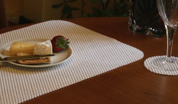 Placemat en onderzetter set - grijs - StayPut