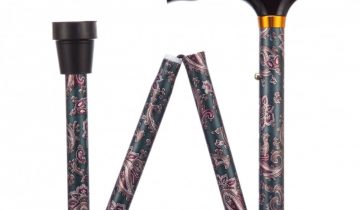 Opvouwbare wandelstok - Burgundy - 84/94 cm