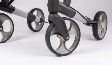 TOPRO Troja Original lichtgewicht rollator voor binnen en buiten Extra Small, wijnrood