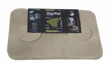 Placemat en onderzetter set - grijs - StayPut